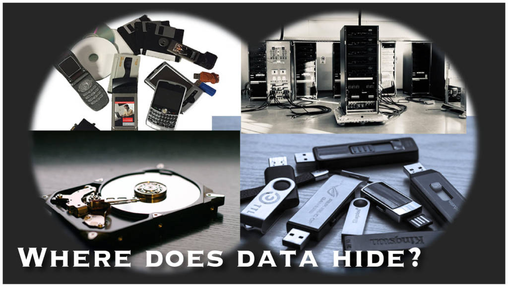 examples of where data is stored