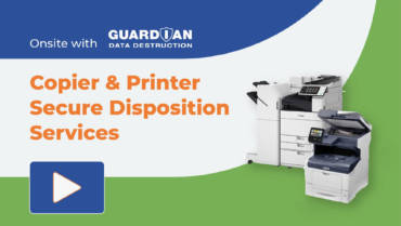 copier & printer secure disposition services
