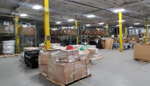 warehouse of IT Assets for Shipping